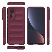 Newface Xiaomi Mi 12 Lite Kılıf Optimum Silikon - Bordo