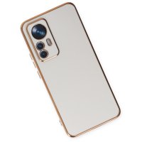 Newface Xiaomi Mi 12T Pro Kılıf Volet Silikon - Beyaz