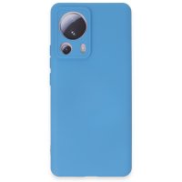 Newface Xiaomi Mi 13 Lite Kılıf Nano içi Kadife Silikon - Mavi
