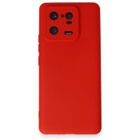 Newface Xiaomi Mi 13 Pro Kılıf Nano içi Kadife Silikon - Kırmızı
