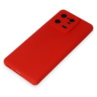 Newface Xiaomi Mi 13 Pro Kılıf Nano içi Kadife Silikon - Kırmızı