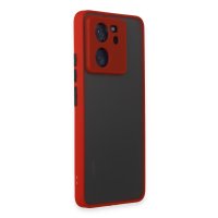 Newface Xiaomi Mi 13T Kılıf Montreal Silikon Kapak - Kırmızı