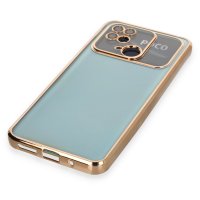 Newface Xiaomi Poco C40 Kılıf Razer Lensli Silikon - Gold