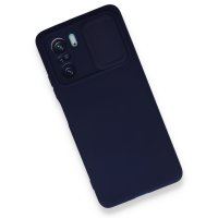 Newface Xiaomi Poco F3 Kılıf Color Lens Silikon - Lacivert