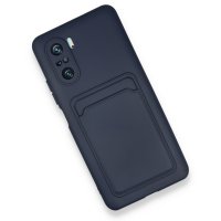 Newface Xiaomi Poco F3 Kılıf Kelvin Kartvizitli Silikon - Lacivert