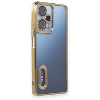 Newface Xiaomi Poco F5 Kılıf Slot Silikon - Gold