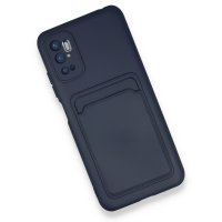 Newface Xiaomi Poco M3 Pro Kılıf Kelvin Kartvizitli Silikon - Lacivert