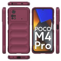 Newface Xiaomi Poco M4 Pro 4G Kılıf Optimum Silikon - Bordo