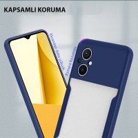 Newface Xiaomi Poco M5 Kılıf Platin Silikon - Kırmızı