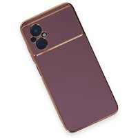 Newface Xiaomi Poco M5 Kılıf Volet Silikon - Mor