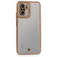 Newface Xiaomi Poco M5s Kılıf Liva Lens Silikon - Pudra