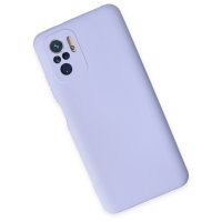 Newface Xiaomi Poco M5s Kılıf Nano içi Kadife Silikon - Lila