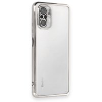 Newface Xiaomi Poco M5s Kılıf Razer Lensli Silikon - Gümüş
