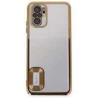 Newface Xiaomi Poco M5s Kılıf Slot Silikon - Gold