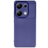 Newface Xiaomi Poco M6 Pro 4G Kılıf Auto Focus Karbon Kapak - Lacivert