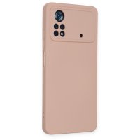 Newface Xiaomi Poco X4 Pro 5G Kılıf Nano içi Kadife Silikon - Pudra