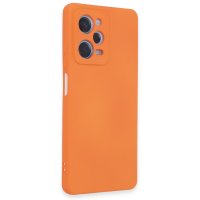 Newface Xiaomi Poco X5 5G Kılıf Nano içi Kadife Silikon - Turuncu