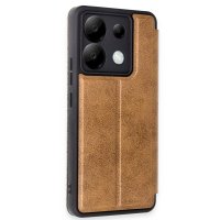 Newface Xiaomi Poco X6 Kılıf Flip Cover - Taba