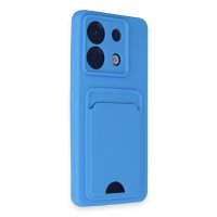 Newface Xiaomi Poco X6 Kılıf Kelvin Kartvizitli Silikon - Mavi