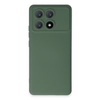 Newface Xiaomi Poco X6 Pro Kılıf Nano içi Kadife Silikon - Koyu Yeşil