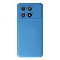 Newface Xiaomi Poco X6 Pro Kılıf Nano içi Kadife Silikon - Mavi