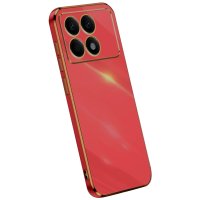 Newface Xiaomi Poco X6 Pro Kılıf Volet Silikon - Kırmızı