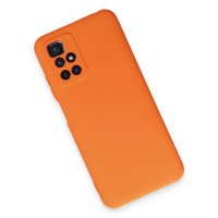 Newface Xiaomi Redmi 10 2022 Kılıf Nano içi Kadife Silikon - Turuncu