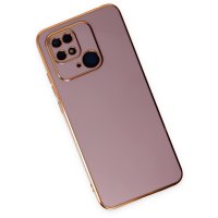 Newface Xiaomi Poco C40 Kılıf Volet Silikon - Mor