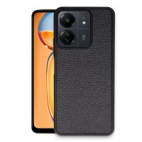 Newface Xiaomi Poco C65 Kılıf Aras Deri Kapak - Siyah