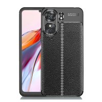 Newface Xiaomi Poco C65 Kılıf Focus Derili Silikon - Siyah