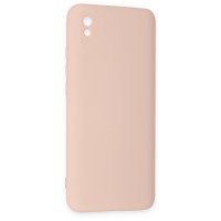 Newface Xiaomi Redmi 9A Kılıf Nano içi Kadife Silikon - Pudra