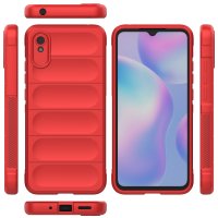 Newface Xiaomi Redmi 9A Kılıf Optimum Silikon - Kırmızı