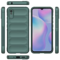 Newface Xiaomi Redmi 9A Kılıf Optimum Silikon - Koyu Yeşil