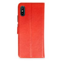 Newface Xiaomi Redmi 9A Kılıf Trend S Plus Kapaklı Kılıf - Kırmızı