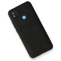 Newface Xiaomi Redmi 9C Kılıf Kelvin Kartvizitli Silikon - Siyah