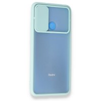 Newface Xiaomi Redmi 9C Kılıf Palm Buzlu Kamera Sürgülü Silikon - Turkuaz