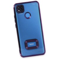 Newface Xiaomi Redmi 9C Kılıf Slot Silikon - Mor