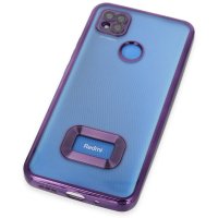 Newface Xiaomi Redmi 9C Kılıf Slot Silikon - Mor