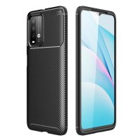 Newface Xiaomi Redmi 9T Kılıf Focus Karbon Silikon - Siyah