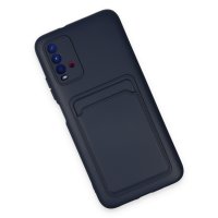 Newface Xiaomi Redmi 9T Kılıf Kelvin Kartvizitli Silikon - Lacivert