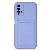 Newface Xiaomi Redmi 9T Kılıf Kelvin Kartvizitli Silikon - Lila