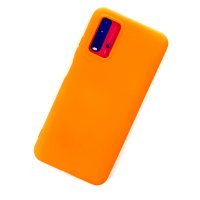 Newface Xiaomi Redmi 9T Kılıf Nano içi Kadife Silikon - Turuncu