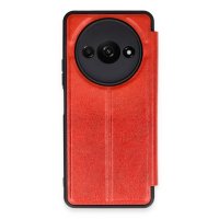 Newface Xiaomi Redmi A3 4G Kılıf Flip Cover - Kırmızı