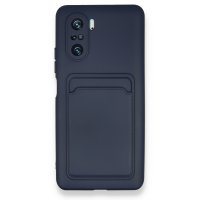 Newface Xiaomi Redmi K40 Kılıf Kelvin Kartvizitli Silikon - Lacivert