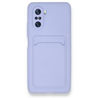 Newface Xiaomi Redmi K40 Pro Kılıf Kelvin Kartvizitli Silikon - Lila