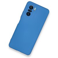 Newface Xiaomi Redmi K40 Pro Kılıf Nano içi Kadife Silikon - Mavi