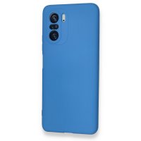 Newface Xiaomi Redmi K40 Pro Kılıf Nano içi Kadife Silikon - Mavi