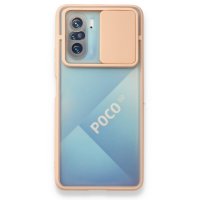 Newface Xiaomi Redmi K40 Pro Kılıf Palm Buzlu Kamera Sürgülü Silikon - Pembe