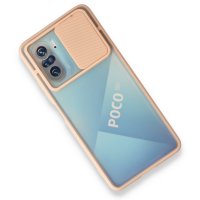 Newface Xiaomi Redmi K40 Pro Kılıf Palm Buzlu Kamera Sürgülü Silikon - Pembe