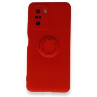 Newface Xiaomi Redmi K40 Pro Kılıf Viktor Yüzüklü Silikon - Kırmızı